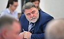 Head of the Federal Antimonopoly Service Igor Artemyev at a meeting with Government members.