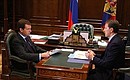 С губернатором Воронежской области Алексеем Гордеевым.