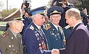 President Putin with Great Patriotic War veterans.