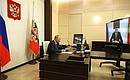 Meeting with Vladimir Region Acting Governor Alexander Avdeyev (via videoconference).