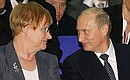 With the President of Finland, Tarja Halonen.