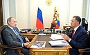 Рабочая встреча с Главой Удмуртии Александром Волковым.