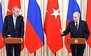 News conference following Russian-Turkish talks. Photo: Sergei Karpukhin, TASS