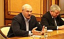 Российско-белорусские переговоры. Фото пресс-службы Президента Республики Беларусь