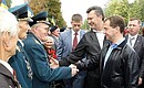 With Great Patriotic War veterans.