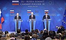 Joint news conference following the Russia-EU summit.