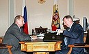 Встреча с президентом группы «Альянс» Мусой Бажаевым.