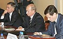 На заседании президиума Государственного совета по вопросам развития автодорожной сети России.
