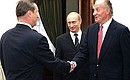 An informal meeting with Spanish King Juan Carlos I. On the left – Defence Minister Sergei Ivanov.