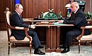 Meeting with Kemerovo Region Acting Governor Sergei Tsivilev.