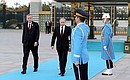 На церемонии официальной встречи Владимира Путина Президентом Турецкой Республики Реджепом Тайипом Эрдоганом.