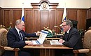 Working meeting with Omsk Region Governor Alexander Burkov.