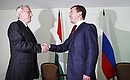 С Президентом Венгрии Ласло Шойомом.