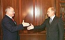 С Президентом Северной Осетии Александром Дзасоховым.
