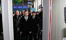 Dmitry Medvedev went through the standard security check procedure at the entrance of Vnukovo Airport.