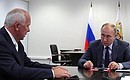 С генеральным директором государственной корпорации «Ростех» Сергеем Чемезовым.