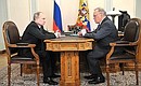 With President of the Russian Academy of Sciences Yury Osipov.