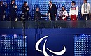 На церемонии закрытия XI Паралимпийских зимних игр. Фото РИА «Новости»