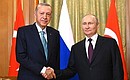 С Президентом Турецкой Республики Реджепом Тайипом Эрдоганом. Фото: Сергей Гунеев, РИА «Новости»