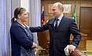 During his trip to Khakassia, Vladimir Putin met with a local resident Nadezhda Makarova, who asked the President during his live broadcast to help those affected by fires.