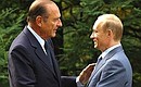 With French President Jacques Chirac.