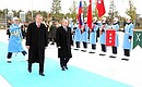 Official welcome ceremony. With President of Turkey Recep Tayyip Erdogan.
