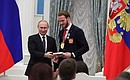 С олимпийским чемпионом по хоккею Иваном Телегиным.