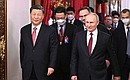 With President of the People’s Republic of China Xi Jinping before the beginning of Russian-Chinese talks in restricted format. Photo: Grigoriy Sisoev, RIA Novosti