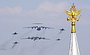 Военный парад, посвящённый 65-летию Победы в Великой Отечественной войне. Фото РИА «Новости»