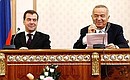 Совместная пресс-конференция с Президентом Узбекистана Исламом Каримовым по итогам переговоров.