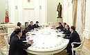 Meeting with participants in the SCO Council of Ministers of Foreign Affairs Meeting.