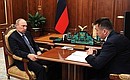 Meeting with Primorye Territory Governor Vladimir Miklushevsky.