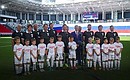 Открытие инфраструктурных объектов Москвы. Завершена реконструкция стадиона «Торпедо» имени Эдуарда Стрельцова. Фото: пресс-служба мэра и Правительства Москвы
