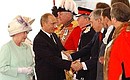 The official welcoming ceremony for Vladimir Putin by HM Queen Elizabeth II.