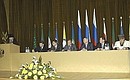 President Putin at a peoples of the Caucasus and southern Russia public forum.