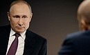 Владимир Путин дал интервью информационному агентству ТАСС. Фото ТАСС