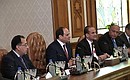 Russian-Egyptian talks in expanded format.