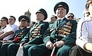 На военном параде, посвящённом 65-летию Победы в Великой Отечественной войне. Фото РИА «Новости»