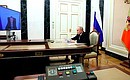 Встреча с губернатором Астраханской области Игорем Бабушкиным (в режиме видеоконференции).