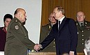 На совещании руководящего состава Вооруженных Сил России.