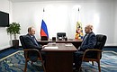 Meeting with Moscow State University Rector Viktor Sadovnichy.