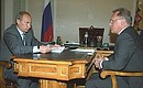 Встреча с президентом Российской академии наук (РАН) Юрием Осиповым.