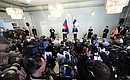 Joint news conference with President of Finland Sauli Niinisto.
