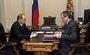Рабочая встреча с заместителем Председателя Правительства Борисом Алешиным.