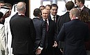 Before the talks, Vladimir Putin and Mohammed bin Zayed Al Nahyan toured the stands of the United Arab Emirates at the SPIEF 2023. Photo: Ramil Sitdikov, RIA Novosti Host Photo Agency