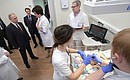 The President visited the training module of the Kolomna Perinatal Centre.