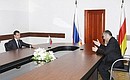 Встреча с Президентом Южной Осетии Эдуардом Кокойты.