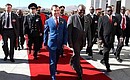 Официальная церемония встречи Президента России Президентом Республики Намибии Хификепунье Похамбой.