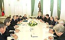 A meeting of the Russian-Kazakh economics commission.