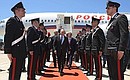 Vladimir Putin arrived in Italy.